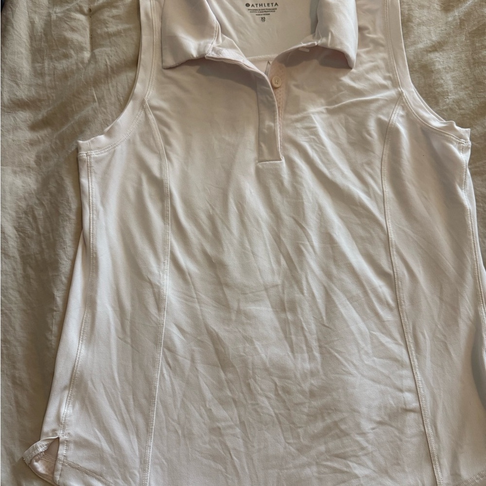Athleta Women's Light Pink Polo Tank